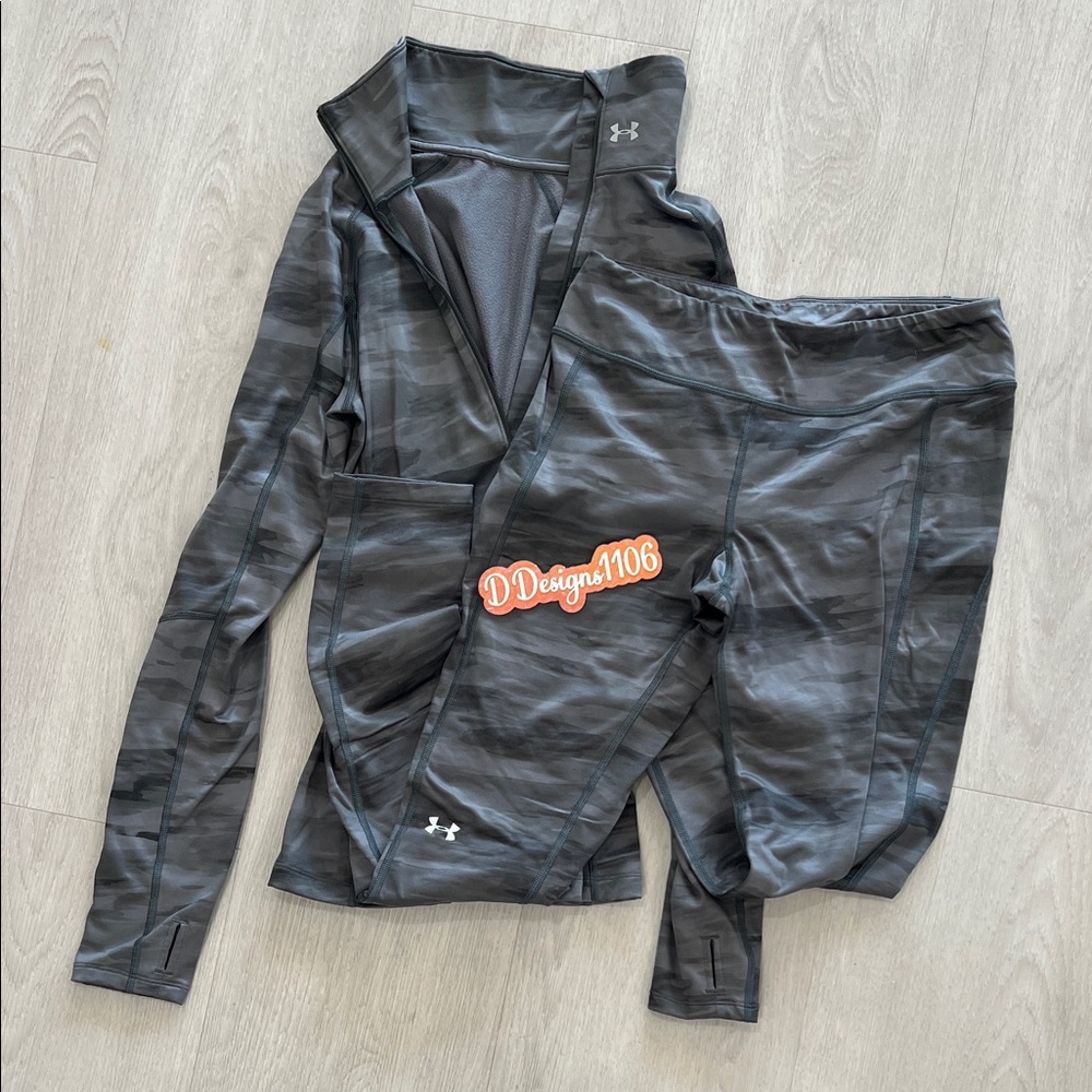 Under Armour Gray Camo Jacket and Leggings